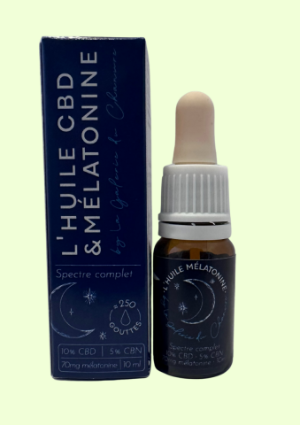 Huile CBD et mlatonine 10% - 10mL - LGDC