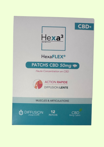 Patchs au CBD HexaFLEX 50mG